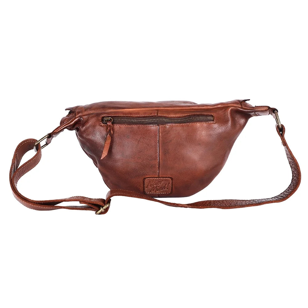 Handmade Vintage Purse Bag Western Leather Nmbgm150B Cowhide Genuine NM Women Pack Handbag Fanny Mind Never