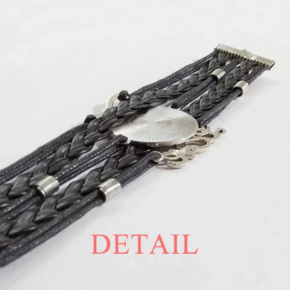 Kind Wristband Hand Double Bracelet Set Strap Patient Is Leather Rope Love Is Love