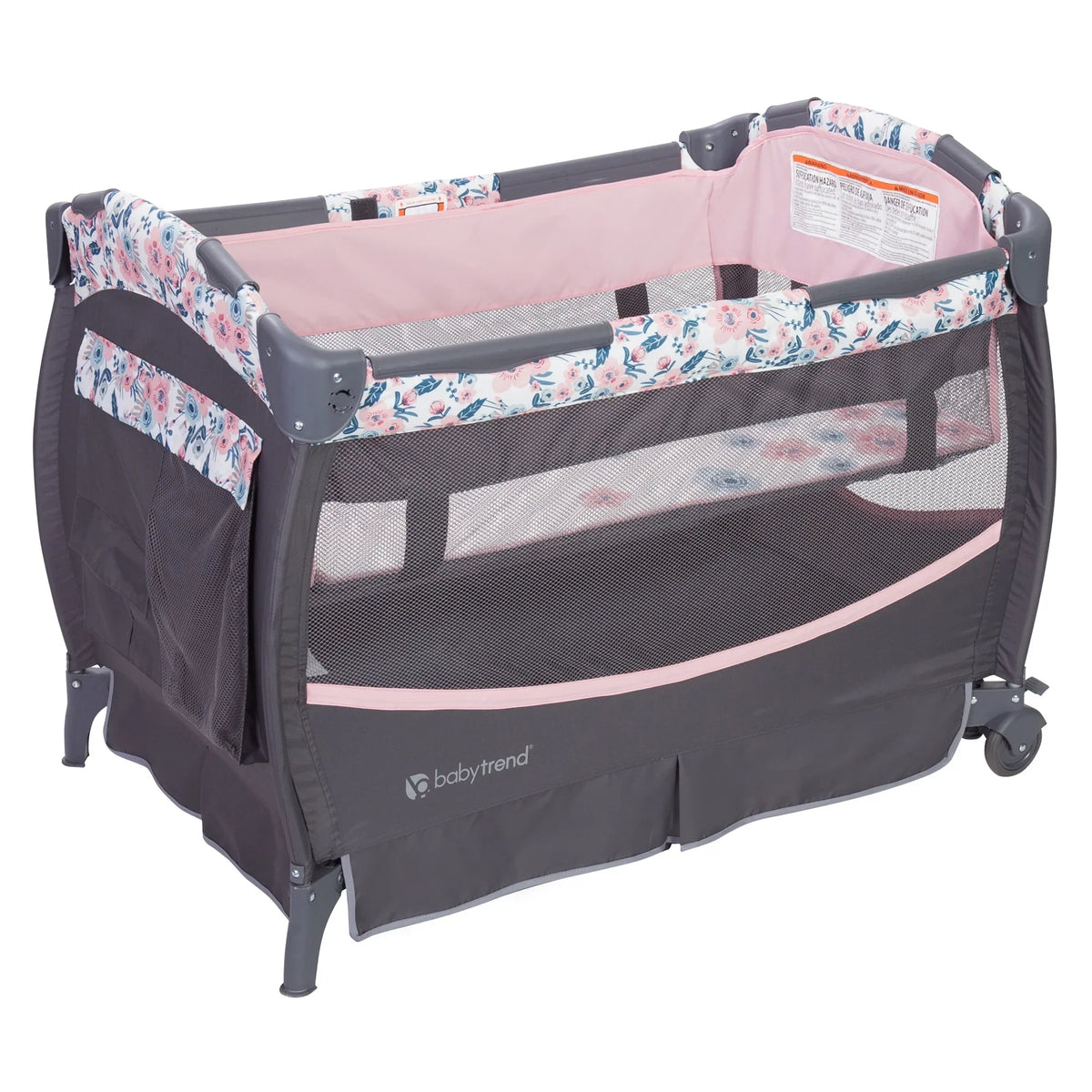 II Bag with Nursery Baby Deluxe Travel Pink Trend Center Bluebell Playard –