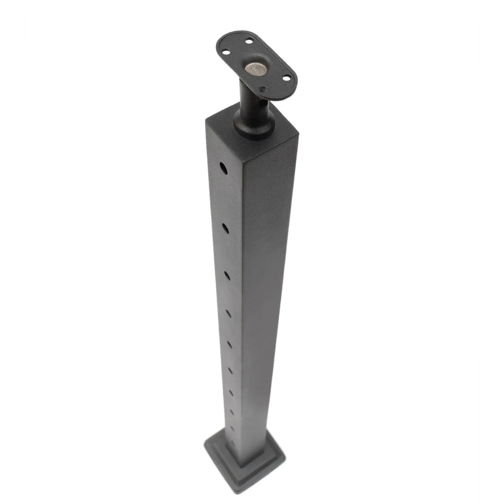 Stainless Two Square for 36''x2''x2'' Railing Sides Fence Concrete Post Level Pre-Drilled Cable Wood Railing Cable Steel Deck System Post Level