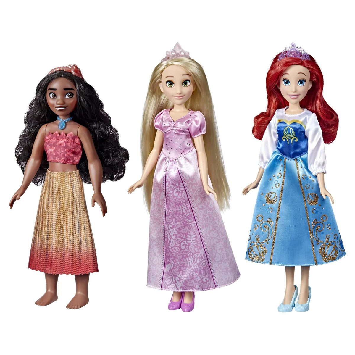 Ariel, Rapunzel, 4+ Disney Ages Moana, 12 inch Fashion Doll, Fashions and Friends Princess and Royal