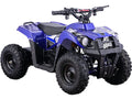 Wheeler MotoTec Blue Monster Powered 36V 500W Kids Four Battery ATV