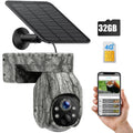 Cam Game Hunting Wireless 90°Tilt, Trail LTE, Card SIM Night Camera WiFi Cellular with Motion, PIR 4G CAMPARK Security Solar No Cloud Live Vision, 2K 360°Pan View, Camera Storage, Waterproof, with &SD