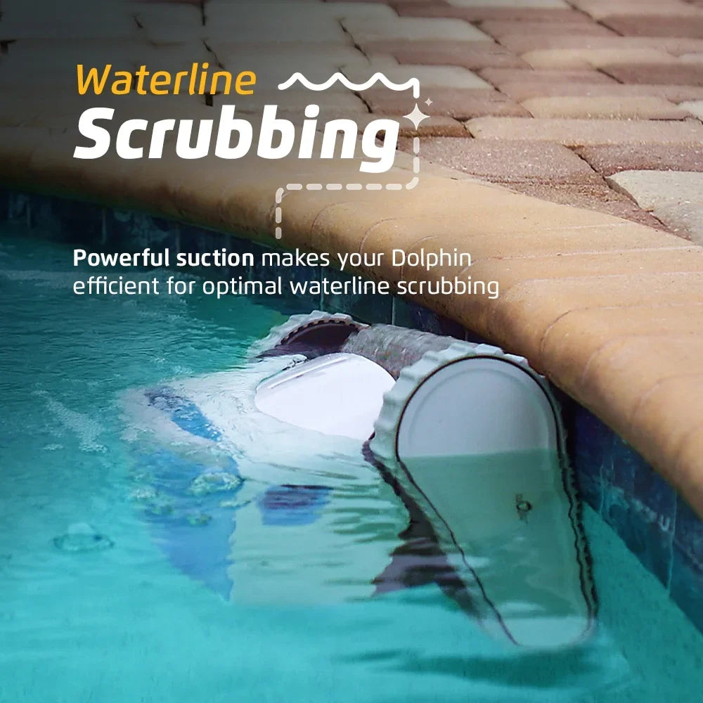 FT Ideal Types Cleaner Scrubbing Climbing Capability to DX4 — Length — Vacuum Proteus Pool — Powerful Pool Waterline All 50 Robotic in for Dolphin up Wall