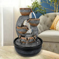 Tabletop Zen Willwolfer Office Waterfall liquid Indoor 3-tier Decor Fountain Desk Fengshui