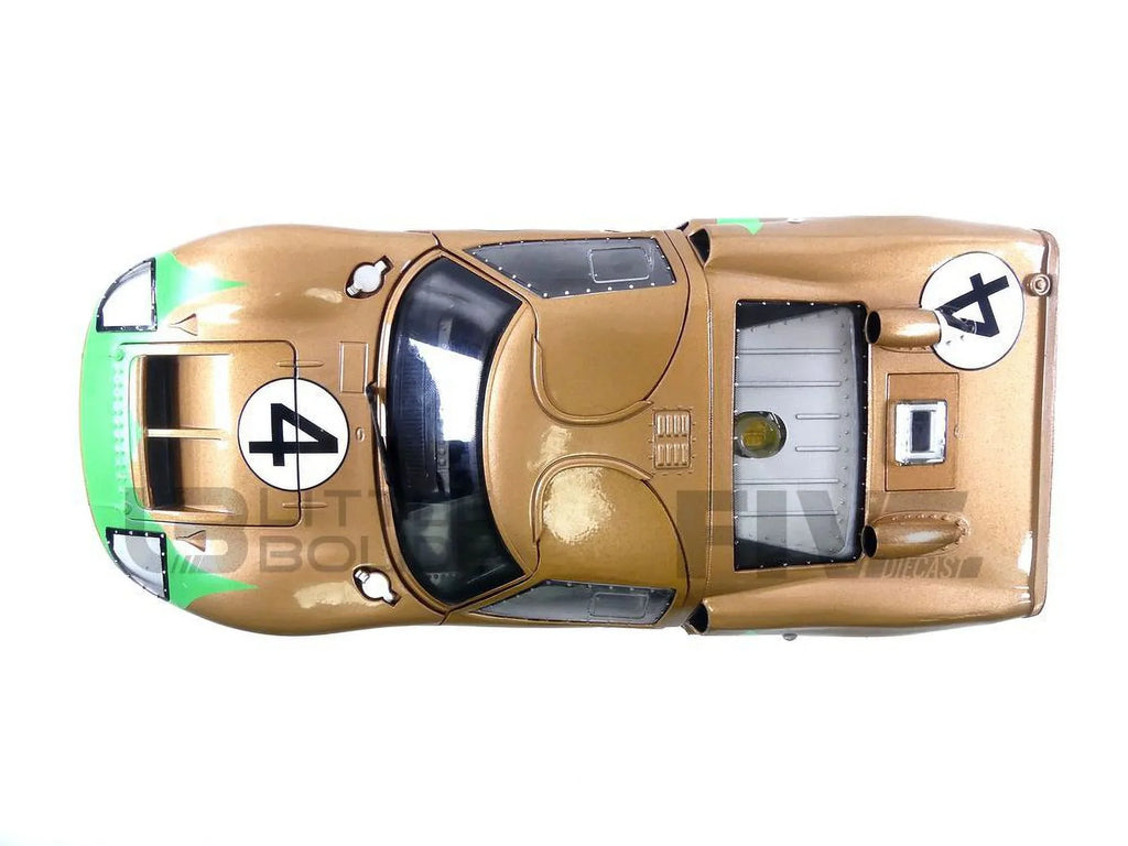 1966 Model 1-18 Gold 2 Shelby Collectibles Car GT-40 Diecast No.4 SC414 MK