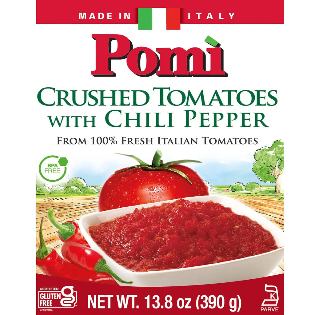 with - of Crushed 12) Pomì (Pack Chili 13.8oz Pepper Tomatoes