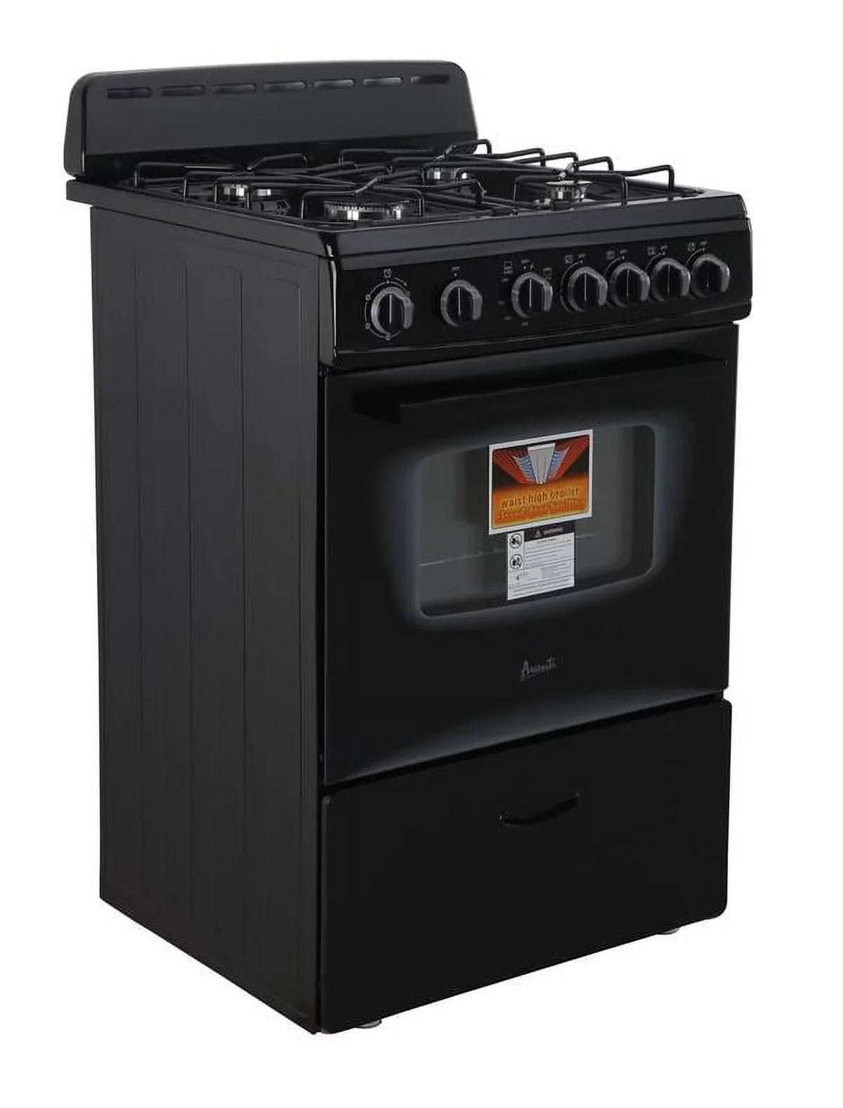 Range Black Oven, Avanti Compact in 24" (GR2415CB) Gas