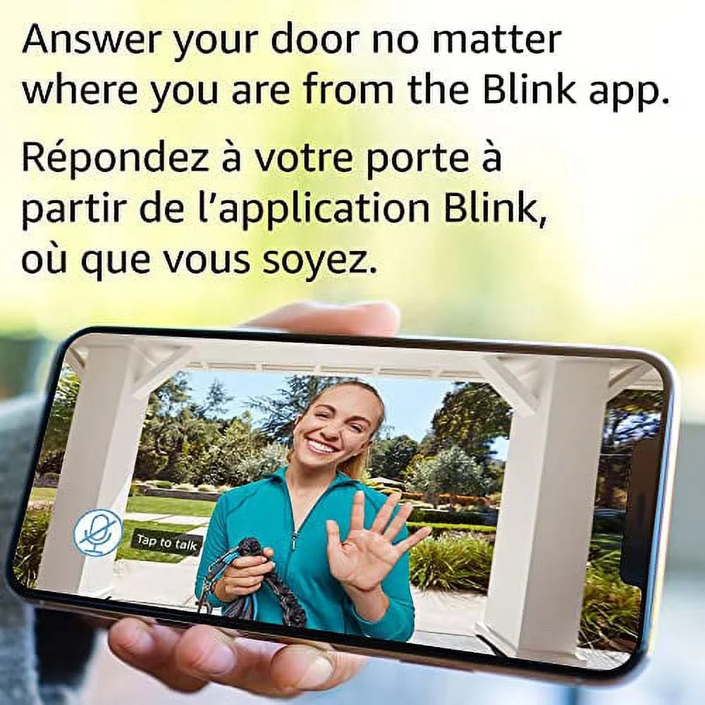 chime or Introducing wire-free (Black) enabled Doorbell audio, HD wired Blink 2 Video Two-way and Sync motion Module — Alexa app + alerts | video, and