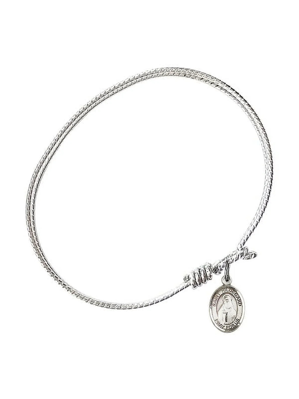 Hook St. 7 inch Hildegard Bracelet Silver Bingen Oval 1/4 in w/ von Bangle Eye Sterling