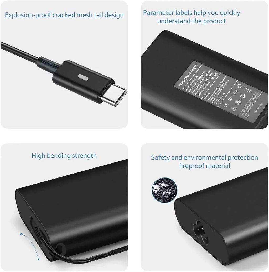 5480 Charger Latitude 5310 Adapter Type 7370 5520 5420 5285 5290 C 7420 Laptop 5179 USB for 5320 C 7410 65W 5400