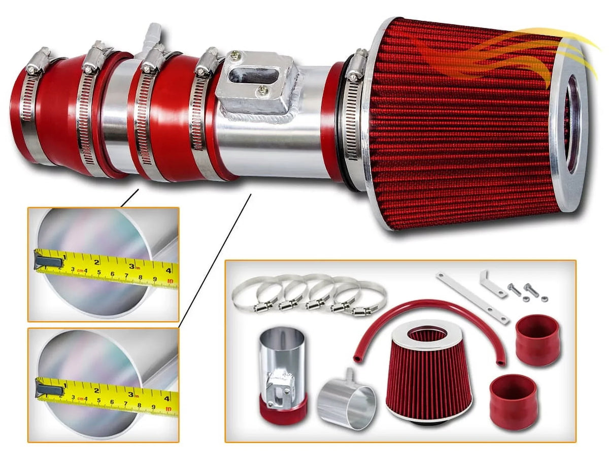 For HONDA RED - ACRUA ACCORD/CROSSTOUR 07-14 / RTUNES SHORT RACING 08-12 TL INTAKE Compatible - RAM