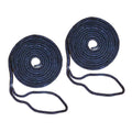 Braided Double Mooring NAVY 2 Nylon BLUE Strand Rope Dock Inch Line Boat 1/2 15 PCS FT 16 Dock Line