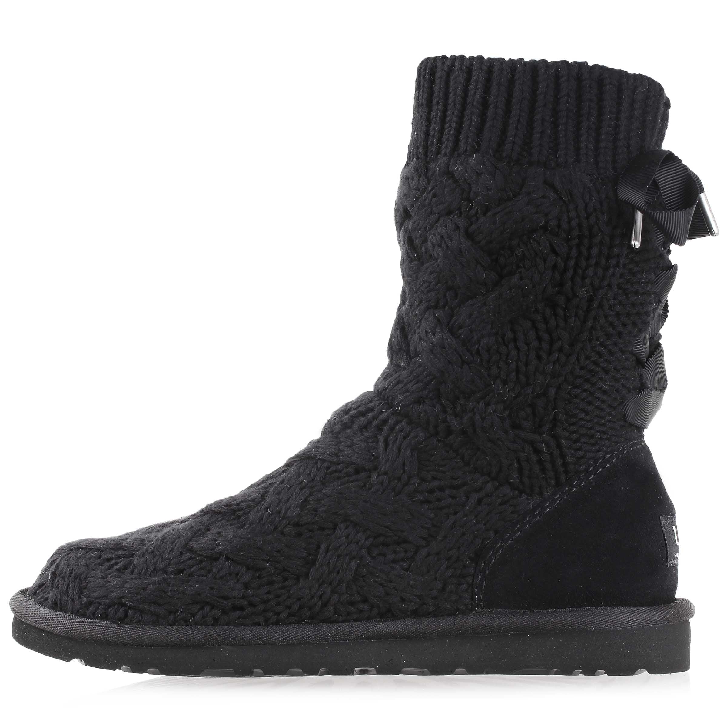 6 Boots Black Australia Womens Ugg Isla Knit