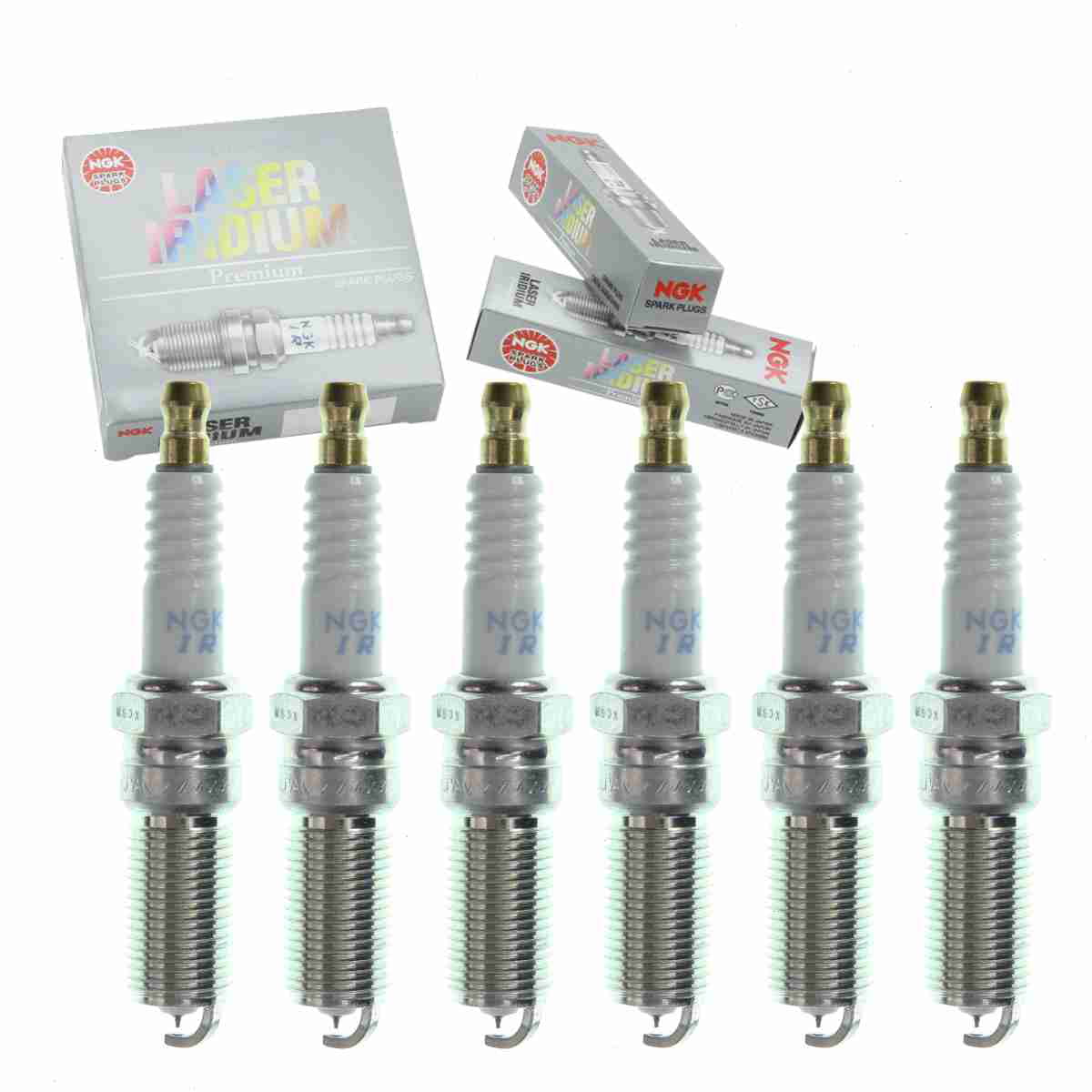 Iridium Ignition pc 12405 NGK Secondary 96870 BA Plugs CYFS12YEC 4719 2011-2019 SP525 9A6G 6 FIESTA for Laser Spark SP490 Fits Wire IVT20TT select: 9A6G-12405-BA