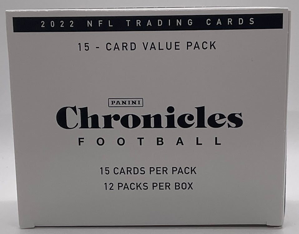(12 Panini Box Card Football VALUE Trading Chronicles 2022 Packs) NFL