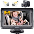 Baby Two and with -V33 Night Backseat Facing Camera Camera Plug Crystal Rear Play Rotating Camera Monitor 3 Mins 1080P: Install Car Kids Baby HD DoHonest Vision Easy 360&deg; Car