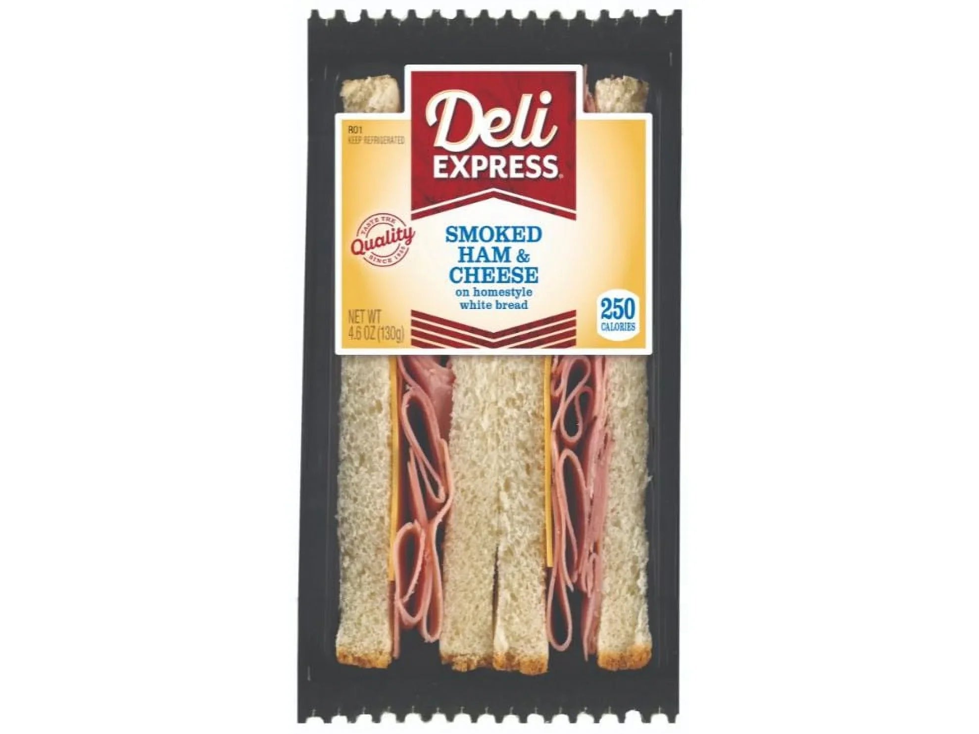 & Cheese Wedge 4.6oz Deli Express (PACK OF Ham 10) Sandwich