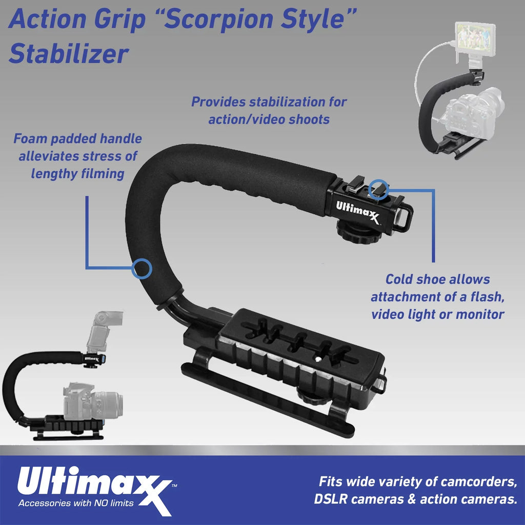 Vlog Ultimaxx Light LED 4K Bundle 42MP Ultra HD with Camera Video Camcorder