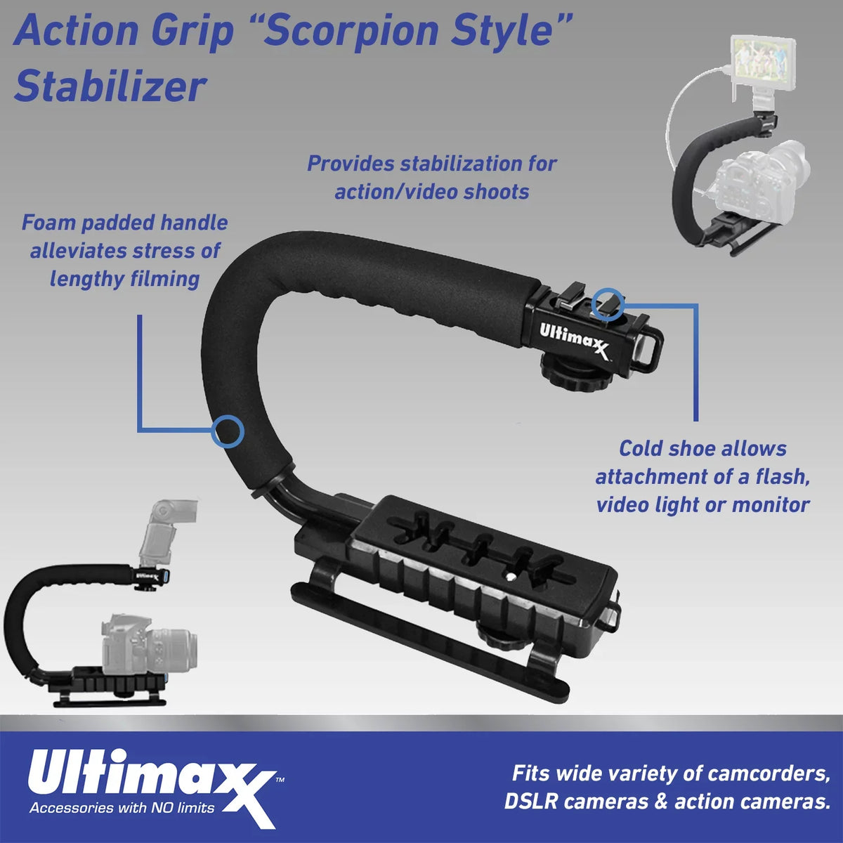 Vlog Ultimaxx Light LED 4K Bundle 42MP Ultra HD with Camera Video Camcorder
