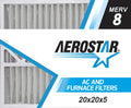 20x20x5 Filter, Pleated Box 20x20x5, Air Replacement MERV of 8, Carrier 2 Aerostar