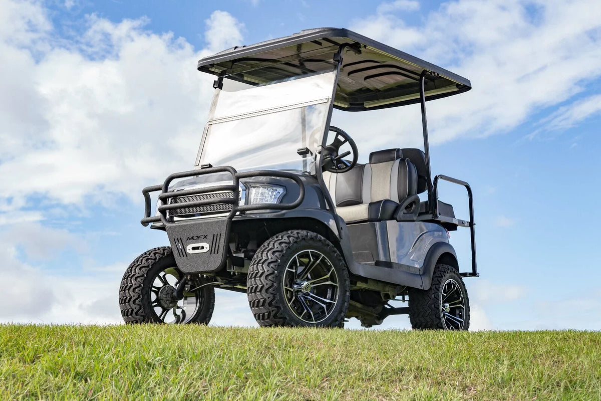 G29/Drive |Black/Liquid Tsunami Wave Drive2 Yamaha |2007 and Seat MadJax Rush/Liquid Cushions - for Silver Silver Cart Front Golf up
