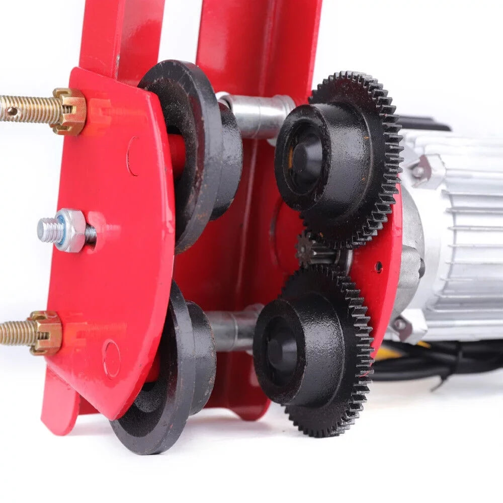 110V w/I-Beam Crane Hoist Overhead 1100LBS Trolley Links Winch Lift Mkyiongou Electric