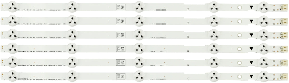 6 Strips - UDULED0GS048 LED Magnavox Strips