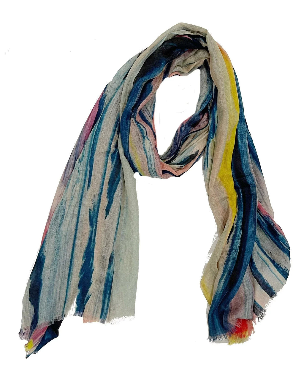 James CA Paul Cashmere/Wool - Beach Blend Scarf Moonlight by Cheung