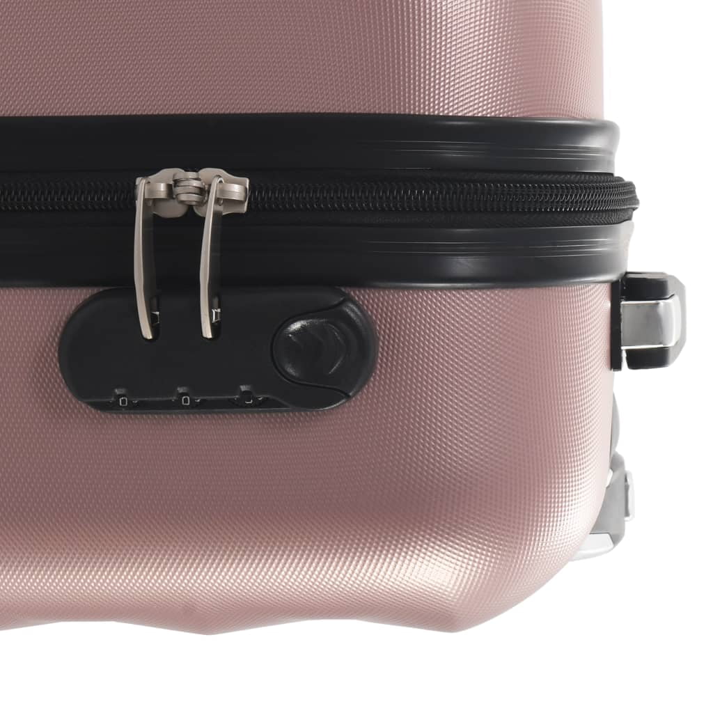 And Castors Shell 21.7" 21.7" Dimensions Andoer Vidaxl 14.2" 1106442a With Locks Shell WithLocks Abs Shell X 8.7" Rose Abs parcel,Internal X Suitcase Bussiness X