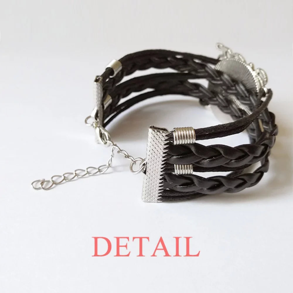 Kind Wristband Hand Double Bracelet Set Strap Patient Is Leather Rope Love Is Love