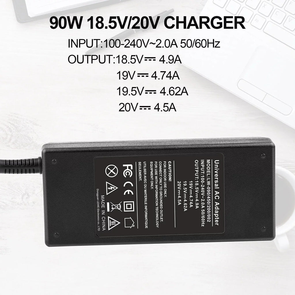 Adapter Universal Power For Connectors Acer HP Asus 13 90W Laptop Charger
