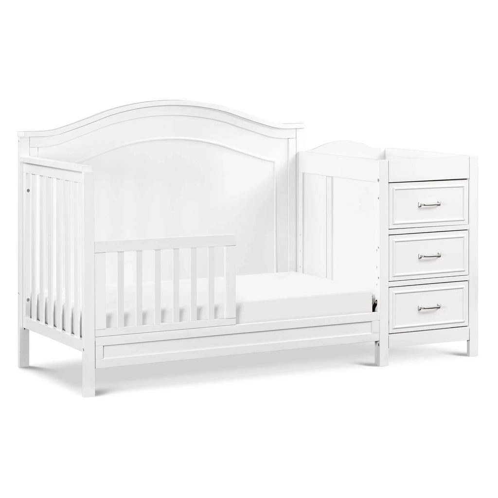 Combo Charlie White DaVinci and Crib in Changer Convertible 4-in-1