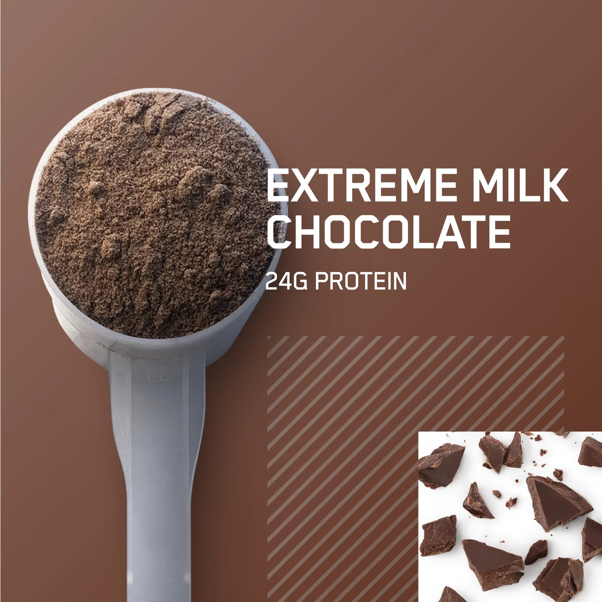 Standard Nutrition, Optimum 5 71 Chocolate, Powder, 100% Gold Extreme Milk Whey Protein Servings lb,