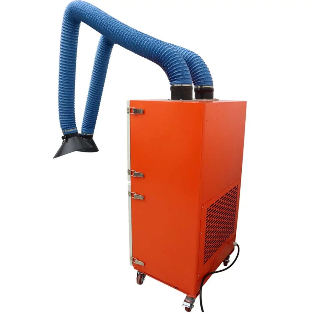 Fume INTBUYING Extractor Dual Mobile Purifier Smoke 220V Arm Welding