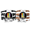 Kind Wristband Hand Double Bracelet Set Strap Patient Is Leather Rope Love Is Love