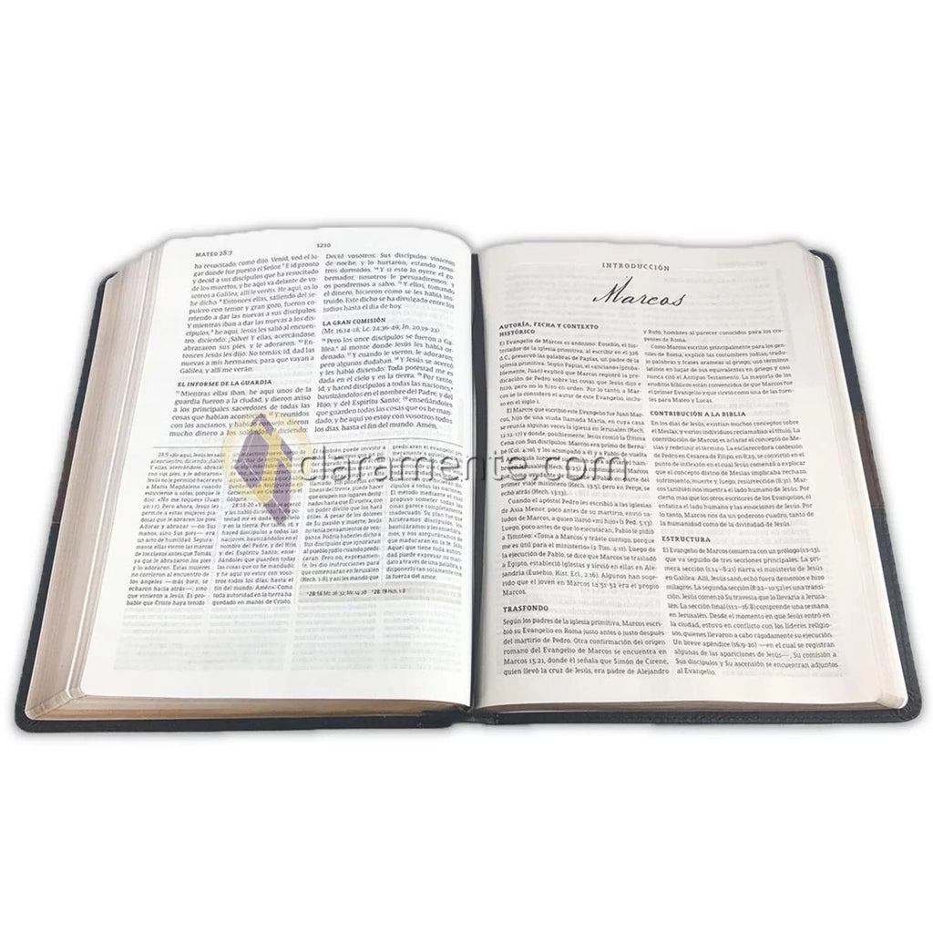 símil Spurgeon, negro/marrón 1960 (Hardcover) estudio de RVR piel Biblia