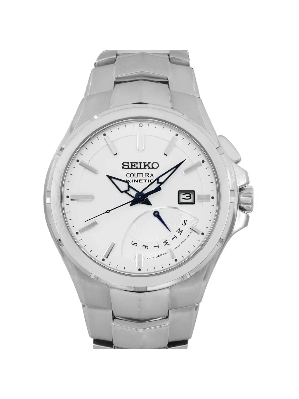 (Good) Pre-owned 43mm Mens Day Coutura Steel Date SRN063 Watch Seiko