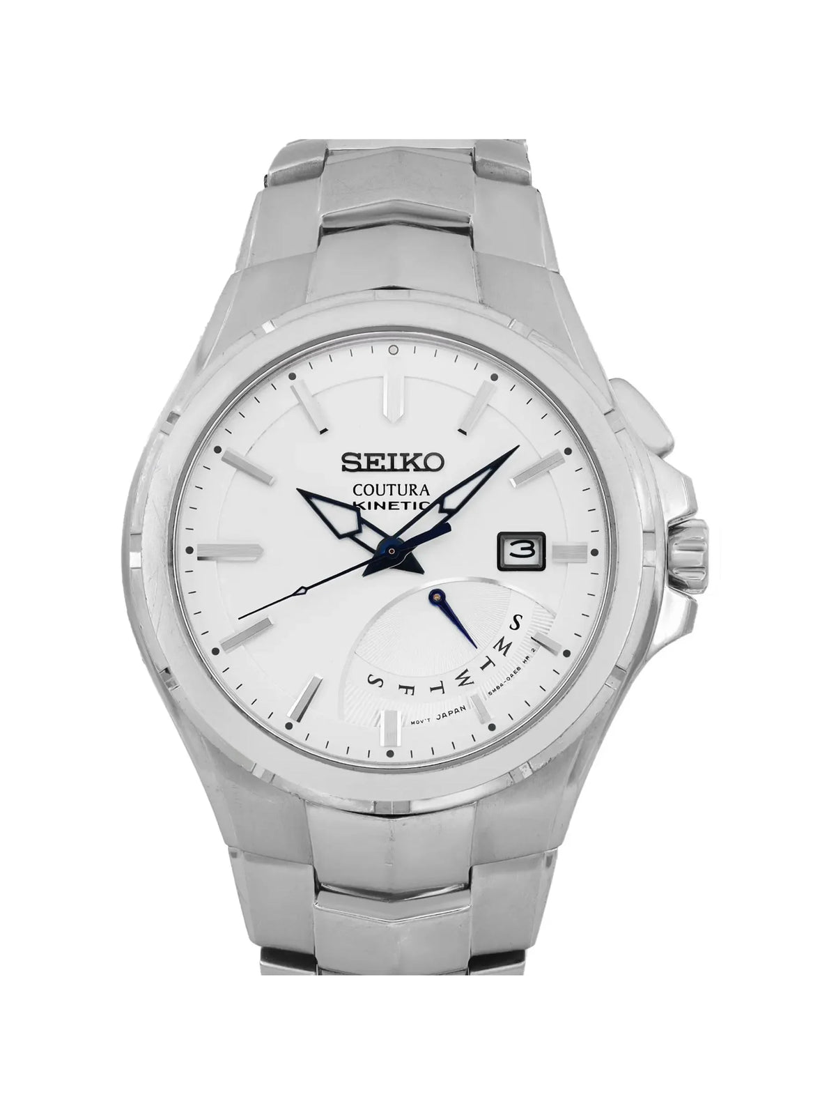 (Good) Pre-owned 43mm Mens Day Coutura Steel Date SRN063 Watch Seiko