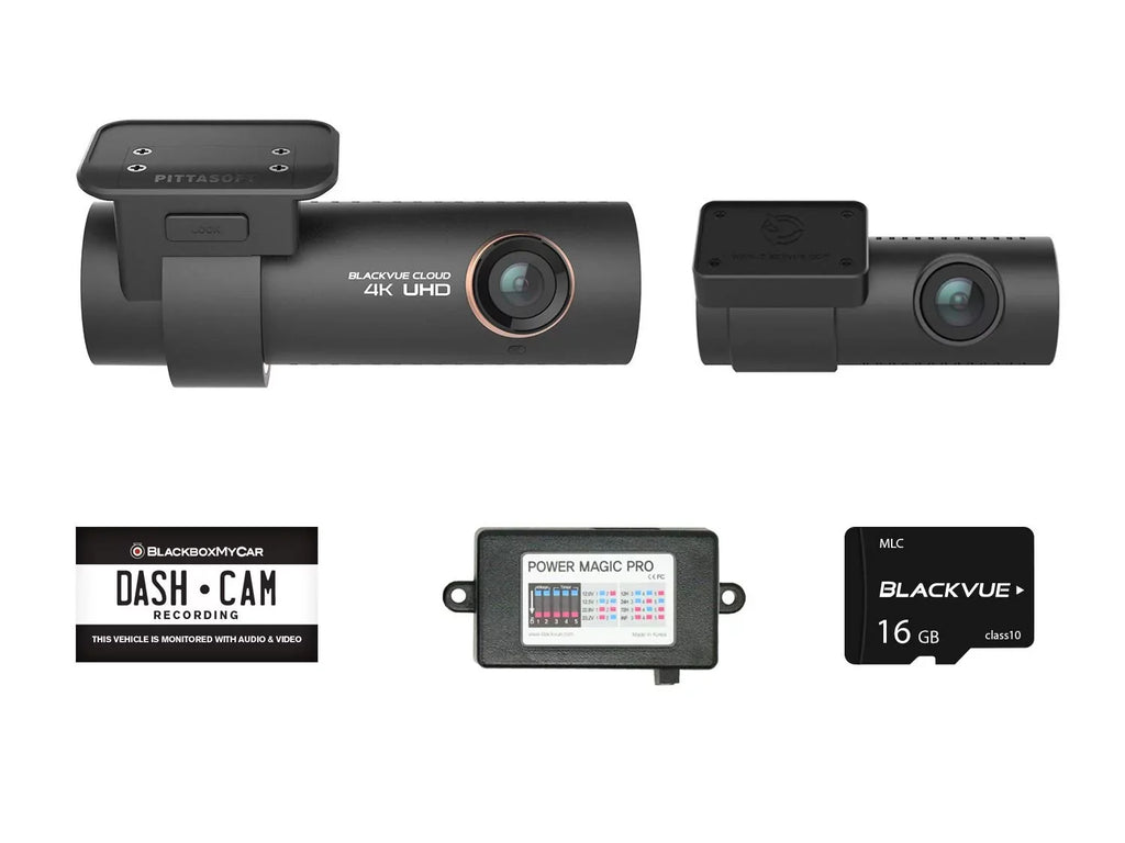 Pro Card Hardwire Kit | SD 2-Channel DR900S-2CH | Magic 16GB 4K with Power Blackvue Dashcam