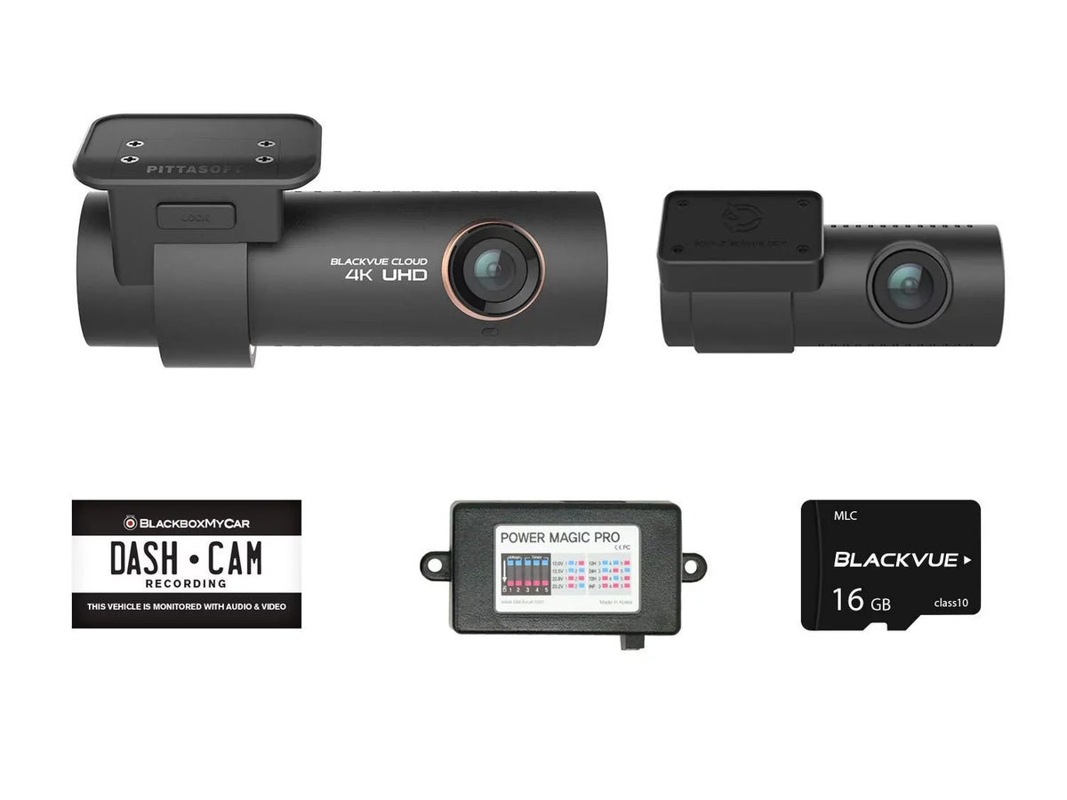 Pro Card Hardwire Kit | SD 2-Channel DR900S-2CH | Magic 16GB 4K with Power Blackvue Dashcam