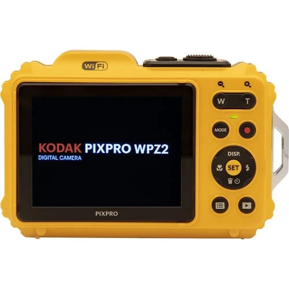 Box Kodak 2.7" Digital PIXPRO Zoom Camera 4X 16MP LCD Rugged Video, Optical Open Yellow Full WPZ2 HD Waterproof