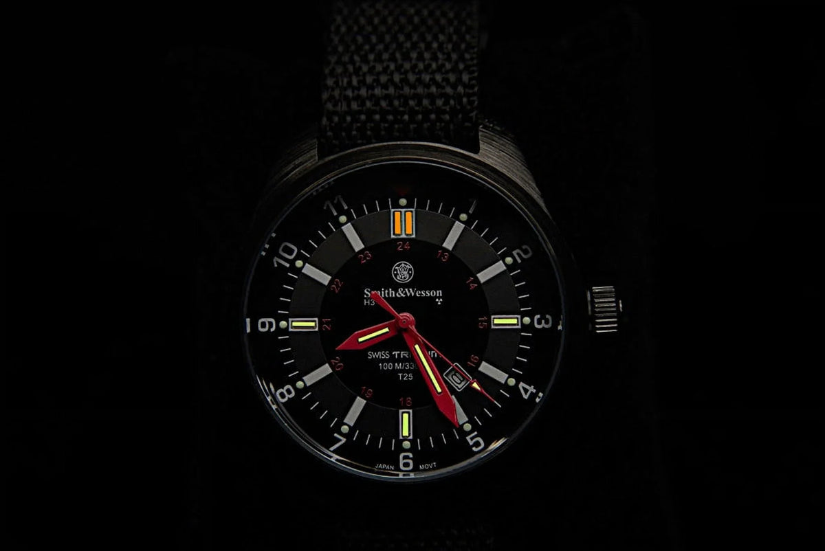 Military Interchange S&W 3 Straps Tritium with Watch