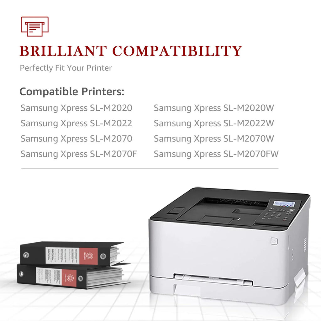 for Xpress M2020W M2024 Compatible Replacement Toner Tonerkingdom M2026W M2070W Chip Cartridge M2070F Ink SL-M2020 M2070FW MLT-D111S With 2-Pack Printer (Black) M2022W