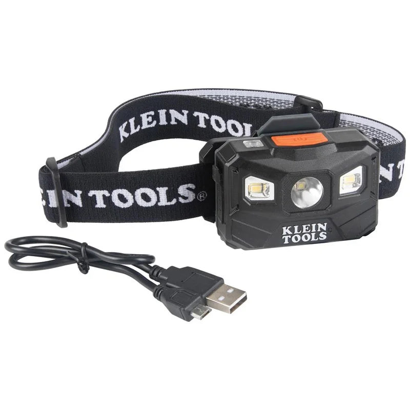 Klein Headlamp with Strap Lumens 56048 400 Rechargeable Fabric Tools