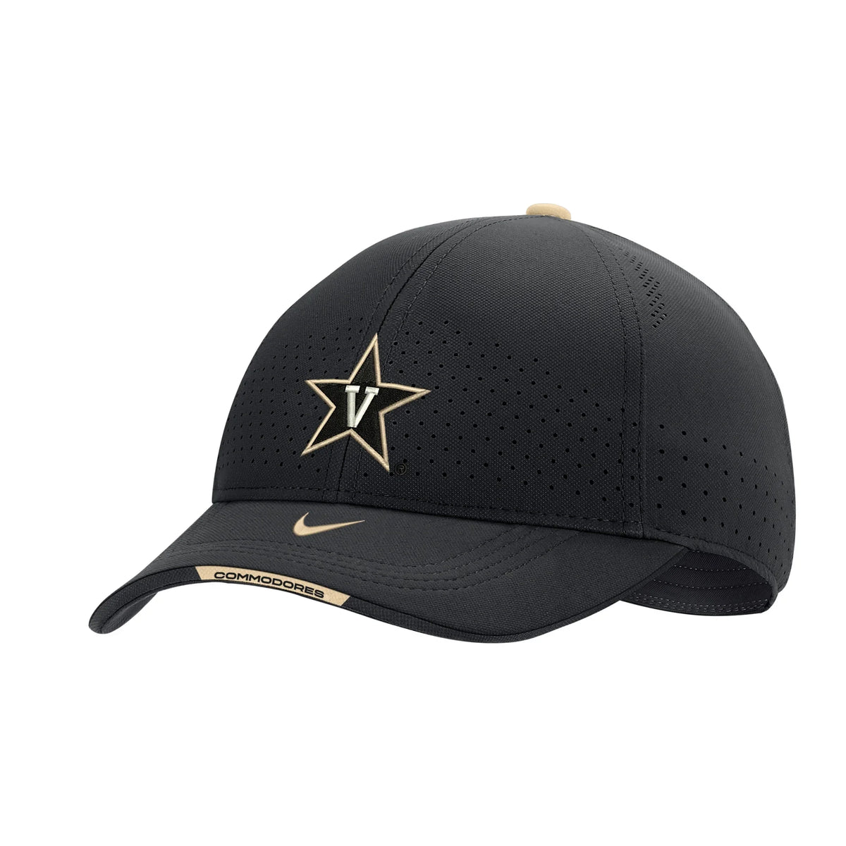 2022 Men's Vanderbilt Commodores Performance Hat OSFA Sideline Black Adjustable - Legacy91