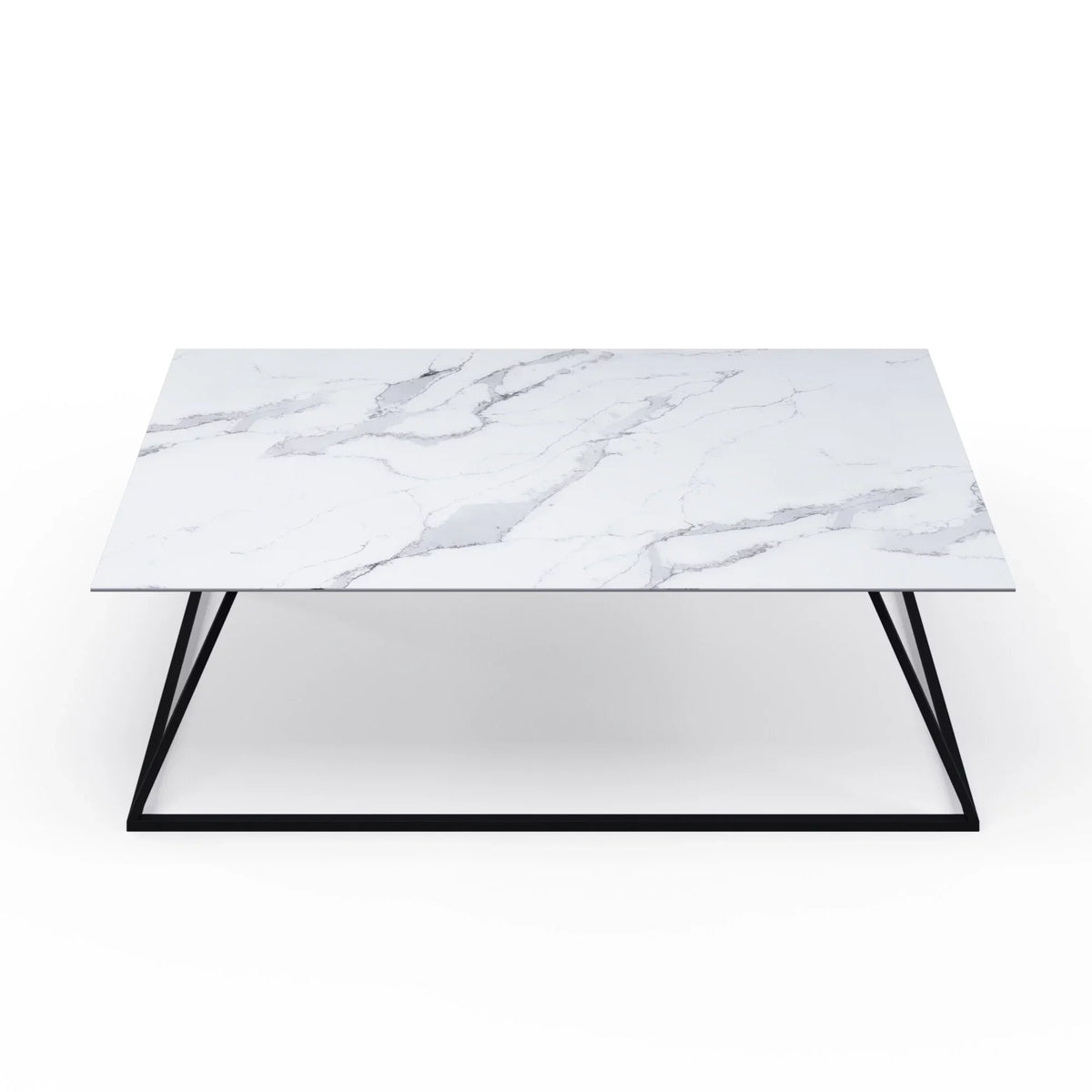 B-Modern Modern Coffee Savvy Table White Carrara