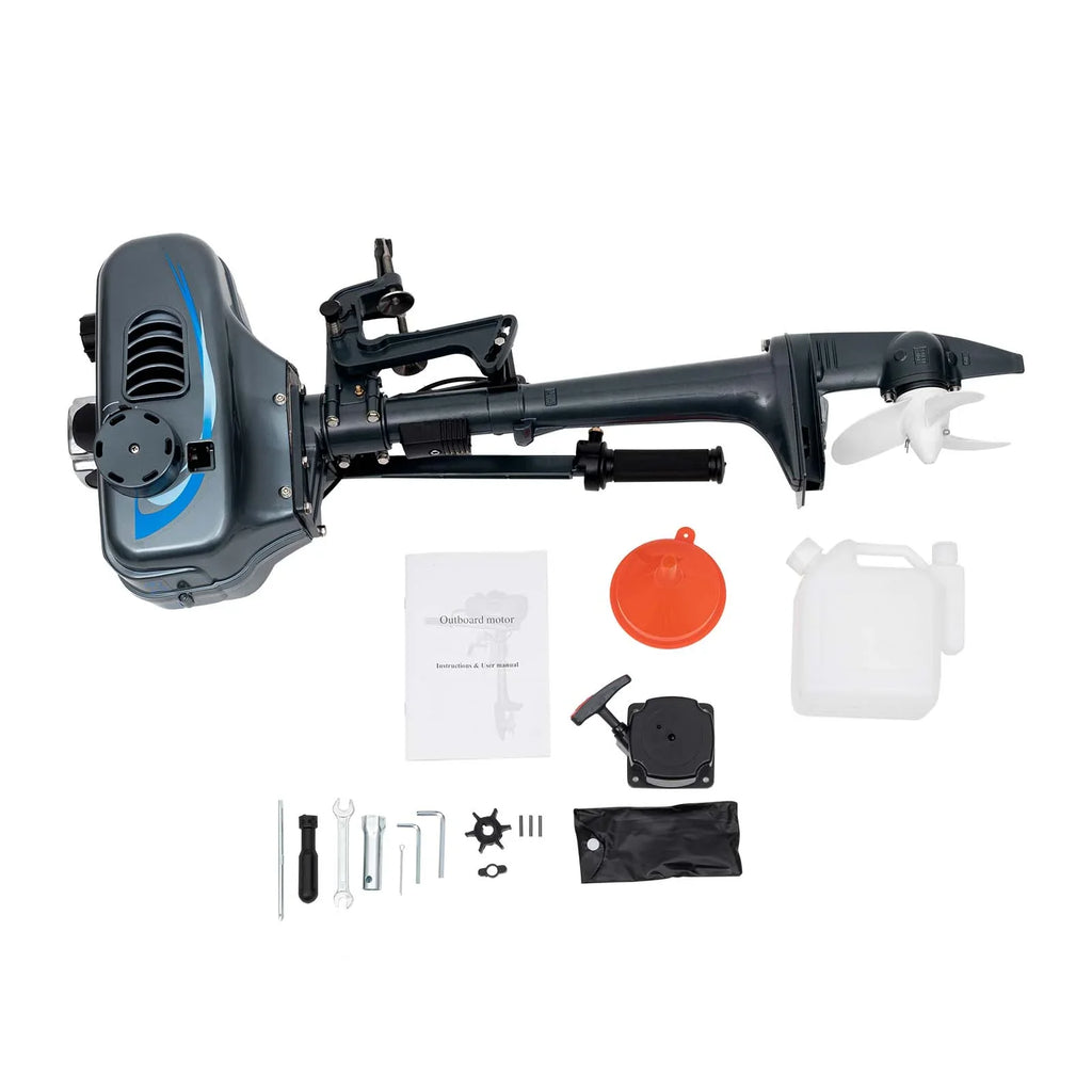 2 W/CDI Boat Stroke 3.5HP WUZSTAR Outboard Cooling System Fishing Engine Motor liquid