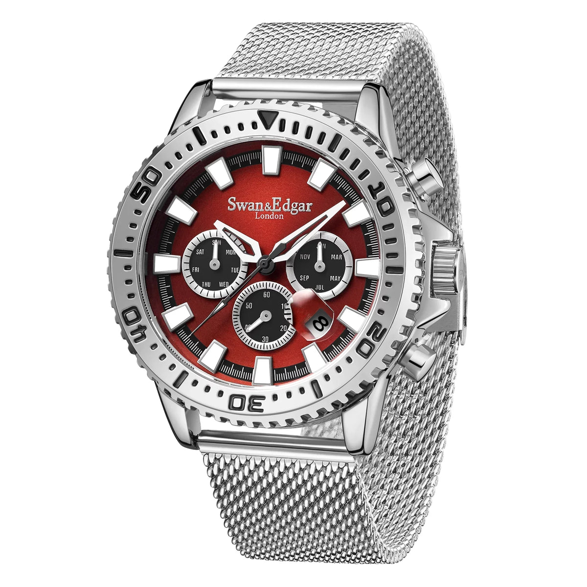 & Steel Edgar Edition Swan Red Automatic Master Hand Assembled Limited