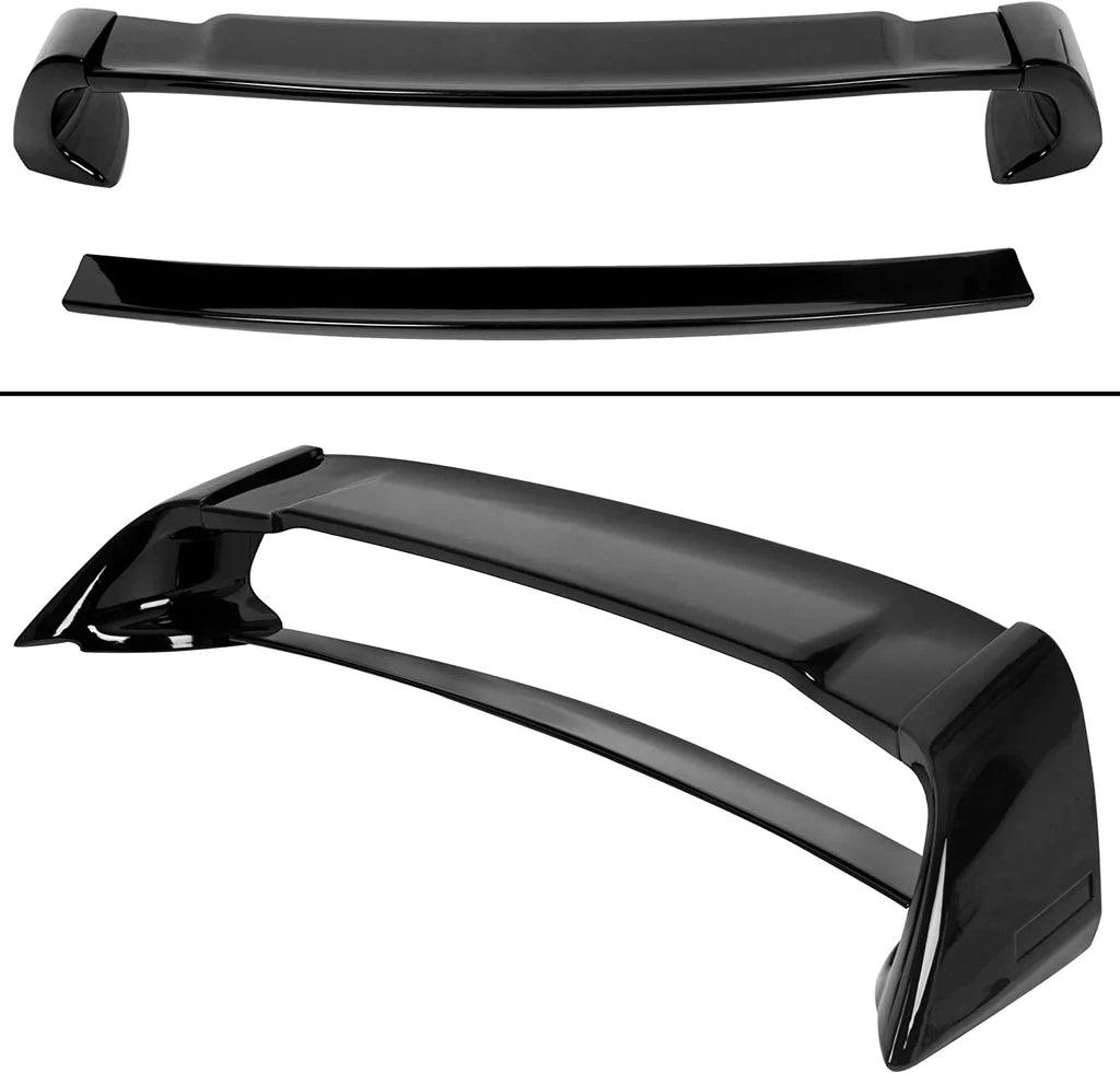 Gloss with Trunk Sedan Spoiler 2006-2011 Rear Honda Wing Wing Civic Painted ABS Door Black Compatible Spoiler Trunk 4